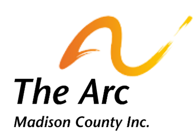 A logo of the arc in black and yellow.